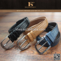 Fashion polyester china Original promotionnel Eco-friendly 2013 noir véritable pu ceinture pour homme